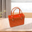 Beach Hole Bag Travel Bag Handbag Easy to Clean Multipurpose Shopping Basket Orange