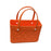 Beach Hole Bag Travel Bag Handbag Easy to Clean Multipurpose Shopping Basket Orange