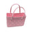 Beach Hole Bag Travel Bag Handbag Easy to Clean Multipurpose Shopping Basket Pink