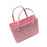 Beach Hole Bag Travel Bag Handbag Easy to Clean Multipurpose Shopping Basket Pink