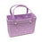 Beach Hole Bag Travel Bag Handbag Easy to Clean Multipurpose Shopping Basket Violet