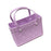 Beach Hole Bag Travel Bag Handbag Easy to Clean Multipurpose Shopping Basket Violet