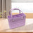 Beach Hole Bag Travel Bag Handbag Easy to Clean Multipurpose Shopping Basket Violet