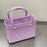 Beach Hole Bag Travel Bag Handbag Easy to Clean Multipurpose Shopping Basket Violet