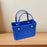 Beach Hole Bag Travel Bag Handbag Easy to Clean Multipurpose Shopping Basket Dark Blue