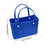 Beach Hole Bag Travel Bag Handbag Easy to Clean Multipurpose Shopping Basket Dark Blue