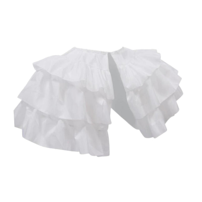 Crofta Women Double Side Crinoline Underskirt Lolita for Costume Prom Dress Cosplay White