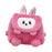 Crofta Kids Backpack Novelty Fashion Tote Bag Cute Casual Adjustable Shoulder Strap Dark Pink