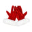 Crofta Christmas Red Gloves Christmas Velvet Gloves for New Year Holiday Photo Prop 21cm Long