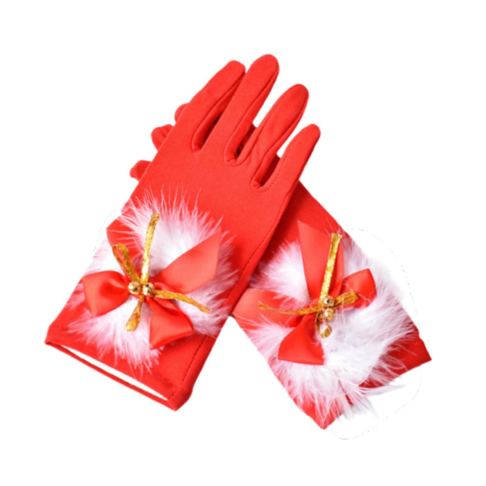 1 Pair Christmas Gloves Decor Party Gloves for Festival Wedding Party Favors