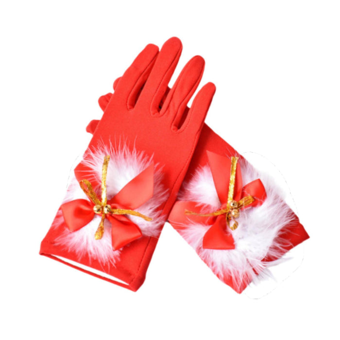 1 Pair Christmas Gloves Decor Party Gloves for Festival Wedding Party Favors