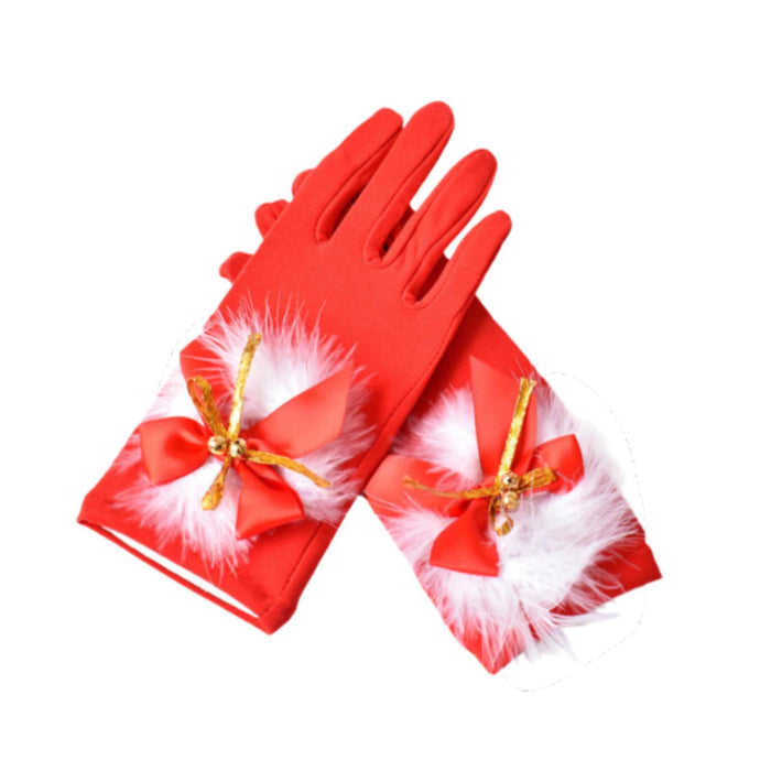 1 Pair Christmas Gloves Decor Party Gloves for Festival Wedding Party Favors