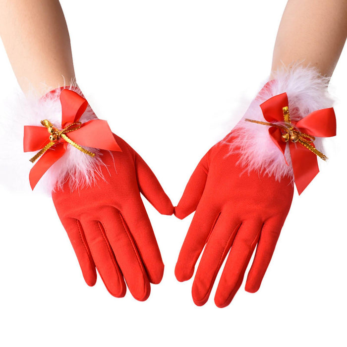 1 Pair Christmas Gloves Decor Party Gloves for Festival Wedding Party Favors