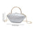 Acrylic Evening Clutch Purse Fashion Crossbody Bag for Wedding Banquet Party White