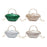 Acrylic Evening Clutch Purse Fashion Crossbody Bag for Wedding Banquet Party White