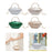 Acrylic Evening Clutch Purse Fashion Crossbody Bag for Wedding Banquet Party White