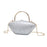 Acrylic Evening Clutch Purse Fashion Crossbody Bag for Wedding Banquet Party White