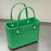 Beach Hole Bag Handbag Waterproof Summer Beach Pouch Shopping Storage Basket Green