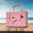 Beach Hole Bag Handbag Waterproof Summer Beach Pouch Shopping Storage Basket Pink