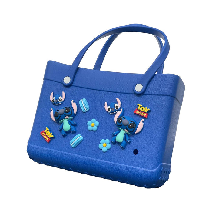 Beach Hole Bag Handbag Waterproof Summer Beach Pouch Shopping Storage Basket Dark Blue