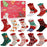 12 Pairs Christmas Socks for Adults Christmas Gifts Funny Holiday Socks Red