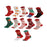 12 Pairs Christmas Socks for Adults Christmas Gifts Funny Holiday Socks Red