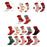 12 Pairs Christmas Socks for Adults Christmas Gifts Funny Holiday Socks Red