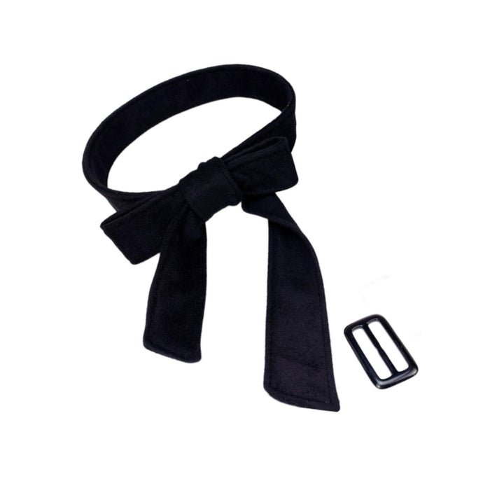 Crofta Women Woolen Overcoat Waist Belt Replacement Belt for Street Shopping Travel Dark Navy