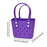 Beach Hole Bag Waterproof Travel Bag Multipurpose Summer Lunch Bag for Girls Purple