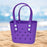 Beach Hole Bag Waterproof Travel Bag Multipurpose Summer Lunch Bag for Girls Purple