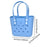 Beach Hole Bag Waterproof Travel Bag Multipurpose Summer Lunch Bag for Girls Sky Blue