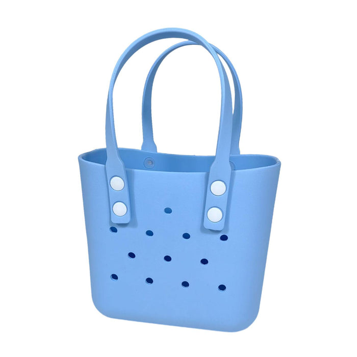 Beach Hole Bag Waterproof Travel Bag Multipurpose Summer Lunch Bag for Girls Sky Blue