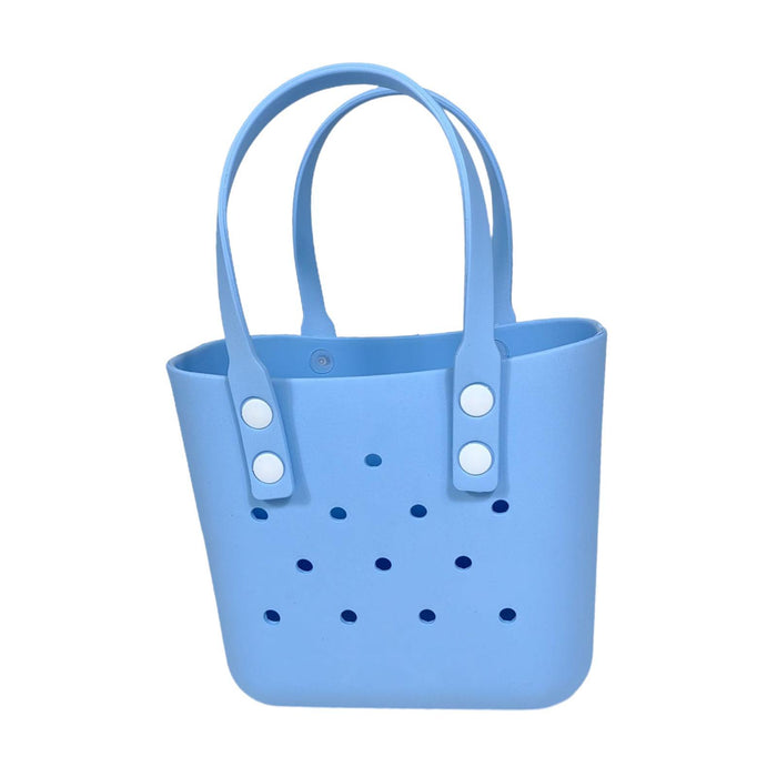 Beach Hole Bag Waterproof Travel Bag Multipurpose Summer Lunch Bag for Girls Sky Blue