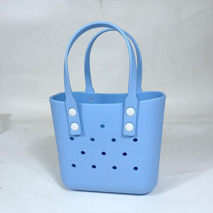 Beach Hole Bag Waterproof Travel Bag Multipurpose Summer Lunch Bag for Girls Sky Blue