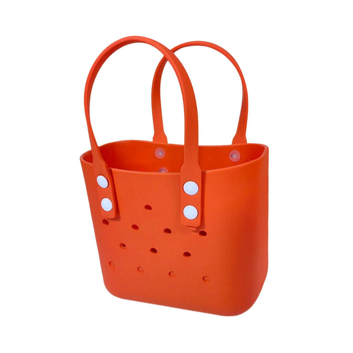 Beach Hole Bag Waterproof Travel Bag Multipurpose Summer Lunch Bag for Girls Orange