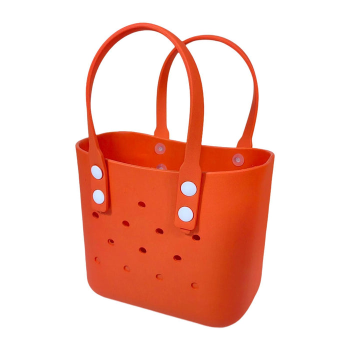 Beach Hole Bag Waterproof Travel Bag Multipurpose Summer Lunch Bag for Girls Orange