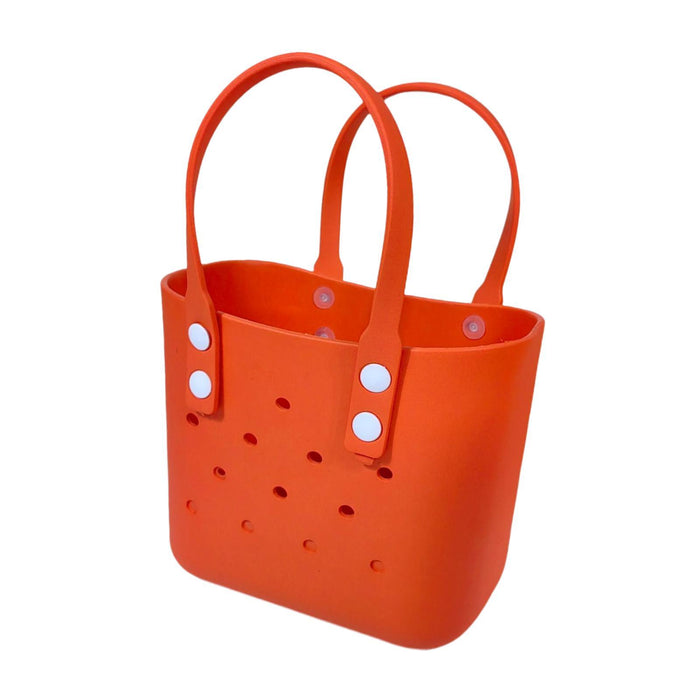 Beach Hole Bag Waterproof Travel Bag Multipurpose Summer Lunch Bag for Girls Orange