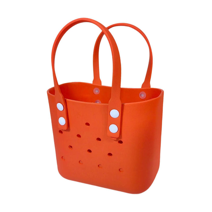 Beach Hole Bag Waterproof Travel Bag Multipurpose Summer Lunch Bag for Girls Orange