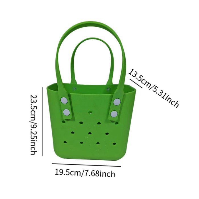 Beach Hole Bag Waterproof Travel Bag Multipurpose Summer Lunch Bag for Girls Green