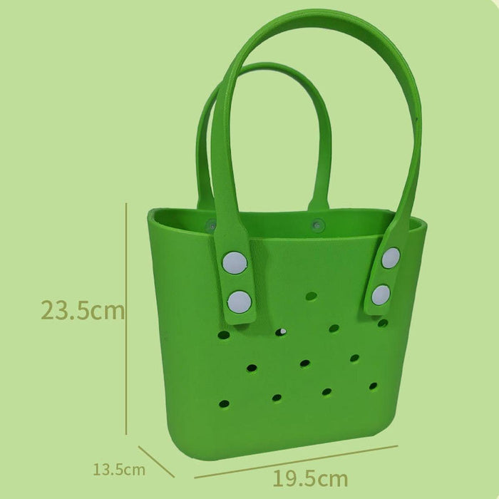 Beach Hole Bag Waterproof Travel Bag Multipurpose Summer Lunch Bag for Girls Green