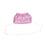 Crofta Womens Evening Bag Fashion Ladies Clutch Purse for Wedding Dinner Party Prom Pink