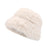 Crofta Womens Fisherman Hat Fashion Soft Warm Casual Faux Fur Hat for Hiking Travel Beige