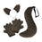 Crofta Wolf Ears Claws and Tail Set Roles Play for Masquerade Themed Party Birthday Black