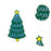 Christmas Charm Accessories for Beach Bag Trendy Hole Bag Buckle Accessories Christmas Tree