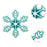 Christmas Charm Accessories for Beach Bag Trendy Hole Bag Buckle Accessories Snowflake