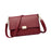 Crofta Womens Shoulder Bag Trendy Adjustable Strap Small Crossbody Bag for Shopping Red