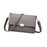 Crofta Womens Shoulder Bag Trendy Adjustable Strap Small Crossbody Bag for Shopping Gray