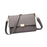 Crofta Womens Shoulder Bag Trendy Adjustable Strap Small Crossbody Bag for Shopping Gray