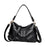 Crofta Womens Leather Shoulder Bag Portable Large Capacity Crossbody Bag for Street Black