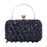 Crofta Women Clutch Purse Prom Lady Banquet Club Elegant Satchel Sequin Evening Bag Black